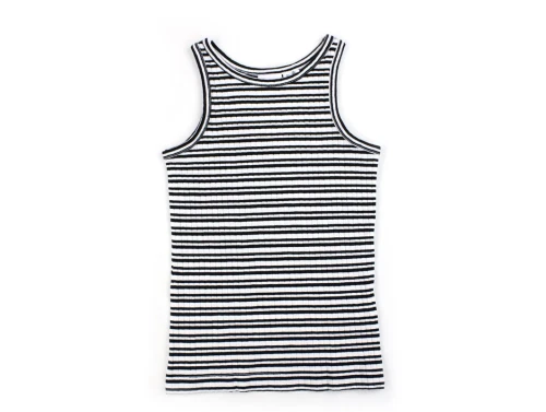 Name It bright white/black stribet tanktop